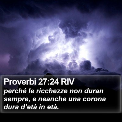 Proverbi 27:24 RIV Bible Verse Image