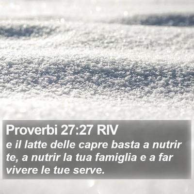 Proverbi 27:27 RIV Bible Verse Image