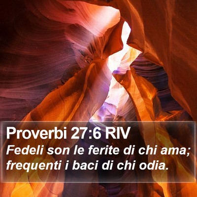 Proverbi 27:6 RIV Bible Verse Image