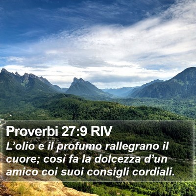 Proverbi 27:9 RIV Bible Verse Image