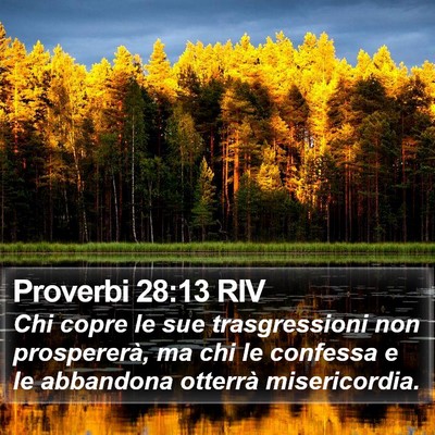 Proverbi 28:13 RIV Bible Verse Image