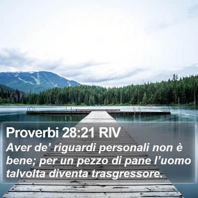 Proverbi 28:21 RIV Bible Verse Image