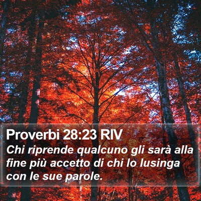 Proverbi 28:23 RIV Bible Verse Image