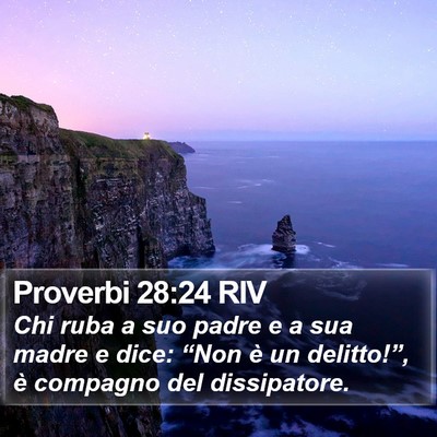 Proverbi 28:24 RIV Bible Verse Image
