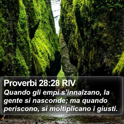 Proverbi 28:28 RIV Bible Verse Image