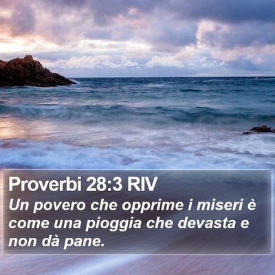 Proverbi 28:3 RIV Bible Verse Image