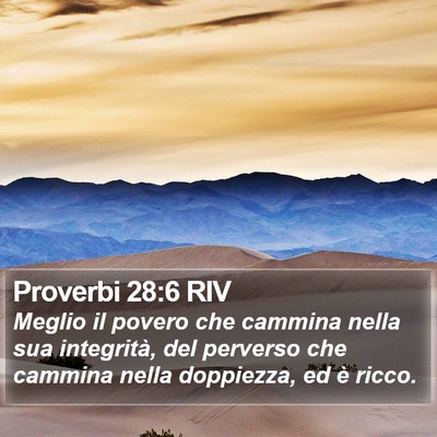 Proverbi 28:6 RIV Bible Verse Image