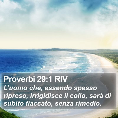 Proverbi 29:1 RIV Bible Verse Image