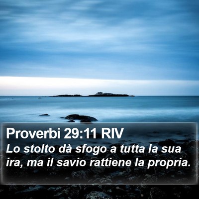 Proverbi 29:11 RIV Bible Verse Image