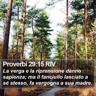 Proverbi 29:15 RIV Bible Verse Image