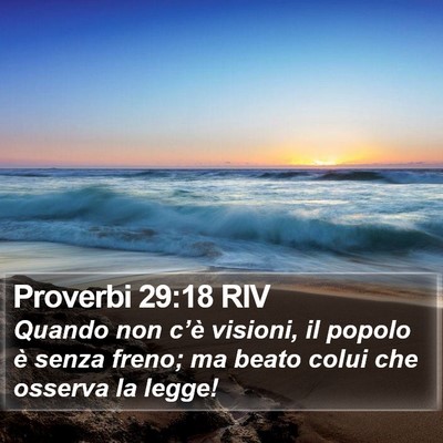 Proverbi 29:18 RIV Bible Verse Image