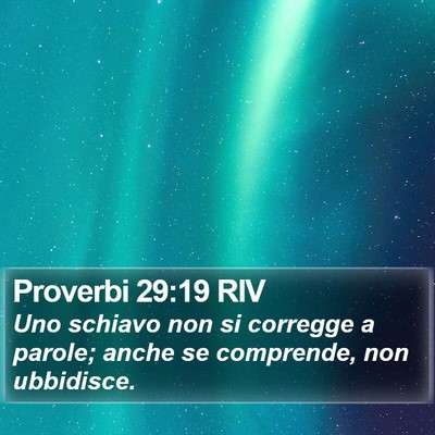 Proverbi 29:19 RIV Bible Verse Image