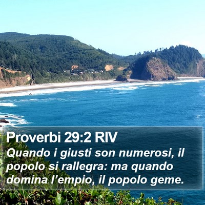 Proverbi 29:2 RIV Bible Verse Image