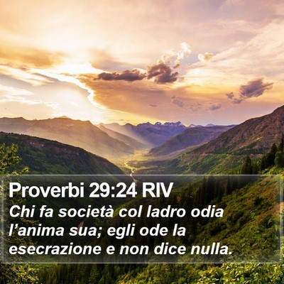 Proverbi 29:24 RIV Bible Verse Image
