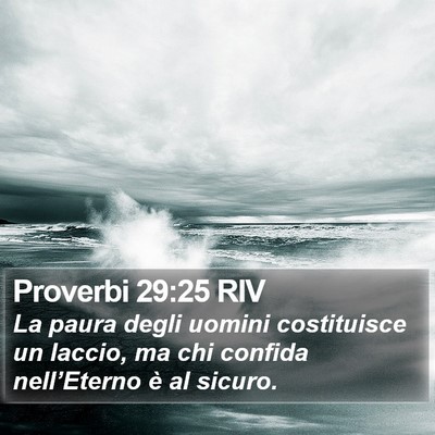 Proverbi 29:25 RIV Bible Verse Image