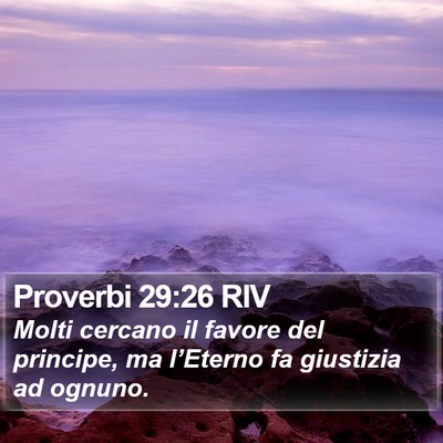Proverbi 29:26 RIV Bible Verse Image