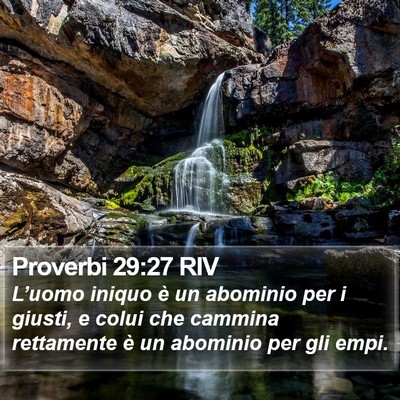 Proverbi 29:27 RIV Bible Verse Image