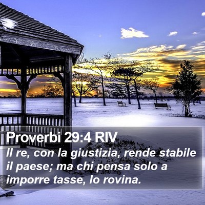 Proverbi 29:4 RIV Bible Verse Image