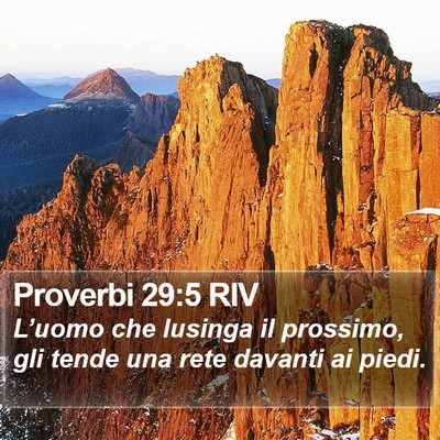 Proverbi 29:5 RIV Bible Verse Image