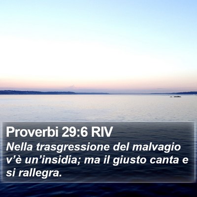 Proverbi 29:6 RIV Bible Verse Image