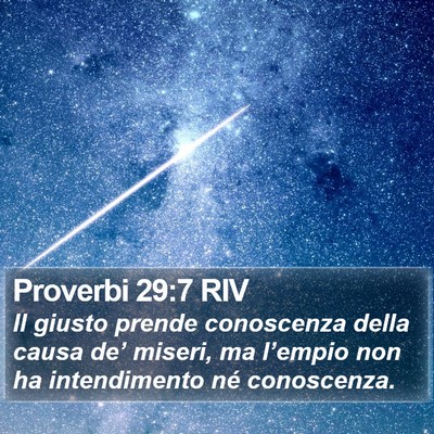 Proverbi 29:7 RIV Bible Verse Image