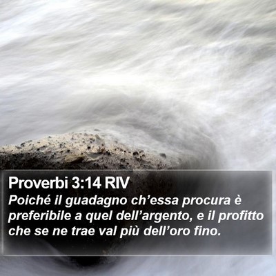 Proverbi 3:14 RIV Bible Verse Image