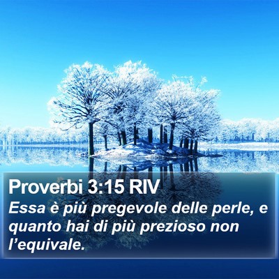 Proverbi 3:15 RIV Bible Verse Image
