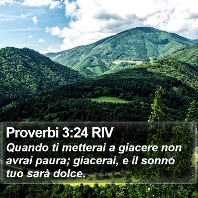 Proverbi 3:24 RIV Bible Verse Image