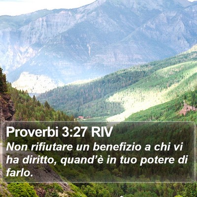 Proverbi 3:27 RIV Bible Verse Image