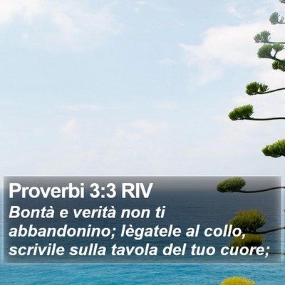 Proverbi 3:3 RIV Bible Verse Image