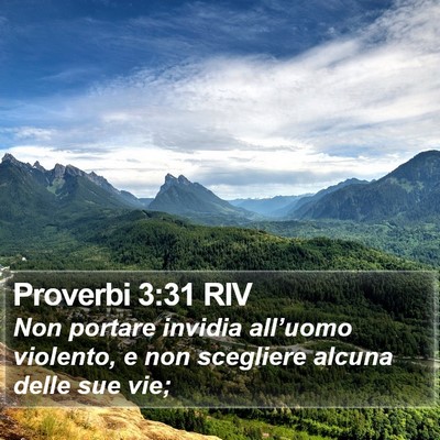 Proverbi 3:31 RIV Bible Verse Image