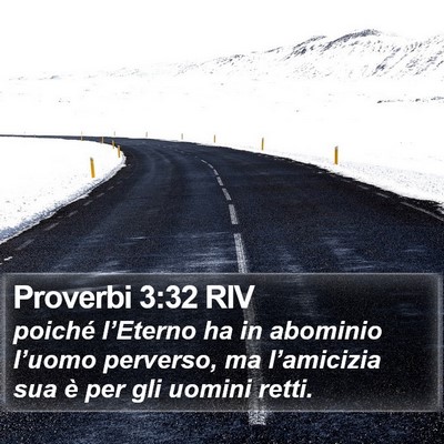 Proverbi 3:32 RIV Bible Verse Image