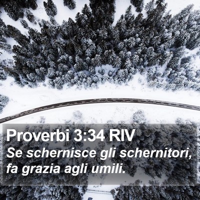 Proverbi 3:34 RIV Bible Verse Image
