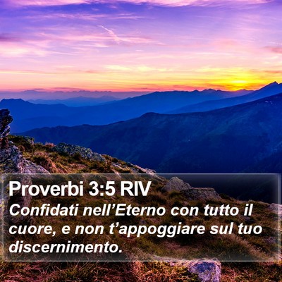 Proverbi 3:5 RIV Bible Verse Image