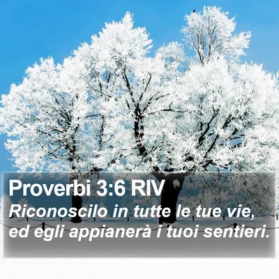 Proverbi 3:6 RIV Bible Verse Image
