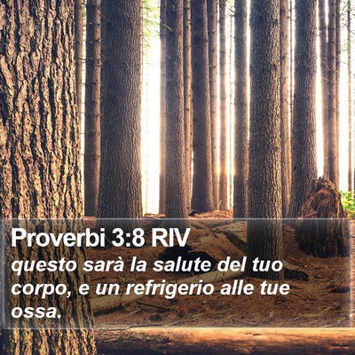 Proverbi 3:8 RIV Bible Verse Image