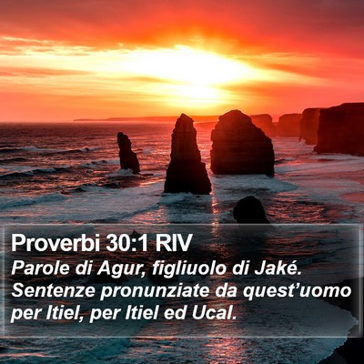 Proverbi 30:1 RIV Bible Verse Image