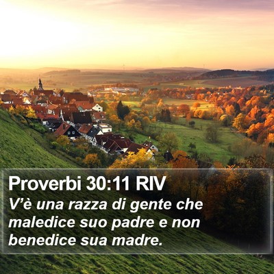 Proverbi 30:11 RIV Bible Verse Image