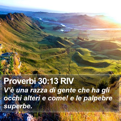 Proverbi 30:13 RIV Bible Verse Image