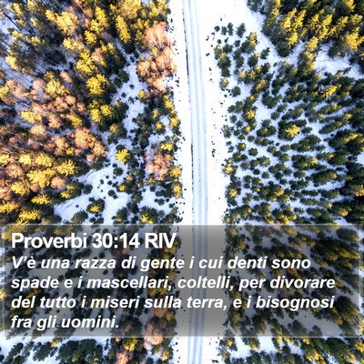 Proverbi 30:14 RIV Bible Verse Image