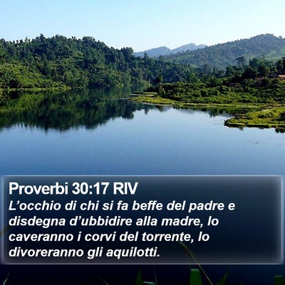 Proverbi 30:17 RIV Bible Verse Image
