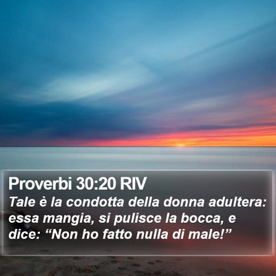 Proverbi 30:20 RIV Bible Verse Image
