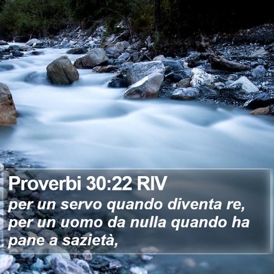 Proverbi 30:22 RIV Bible Verse Image