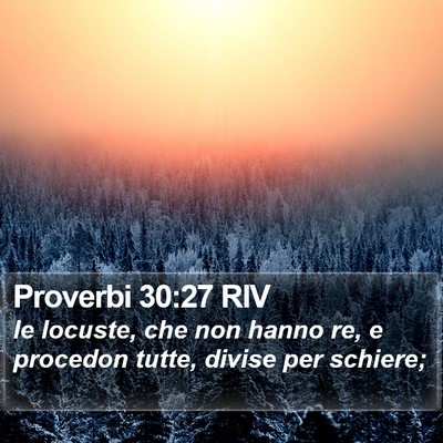 Proverbi 30:27 RIV Bible Verse Image