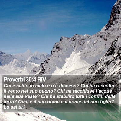 Proverbi 30:4 RIV Bible Verse Image