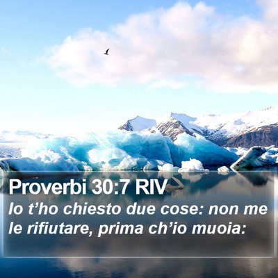 Proverbi 30:7 RIV Bible Verse Image