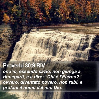 Proverbi 30:9 RIV Bible Verse Image