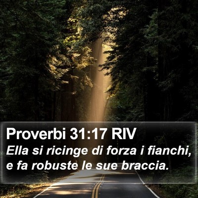Proverbi 31:17 RIV Bible Verse Image