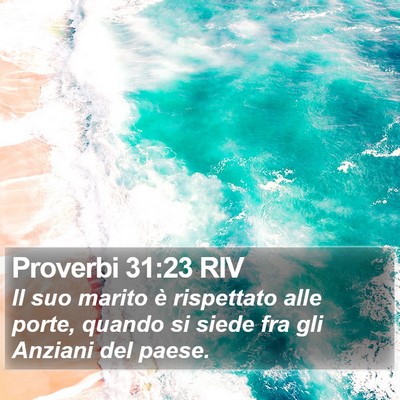 Proverbi 31:23 RIV Bible Verse Image
