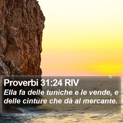Proverbi 31:24 RIV Bible Verse Image